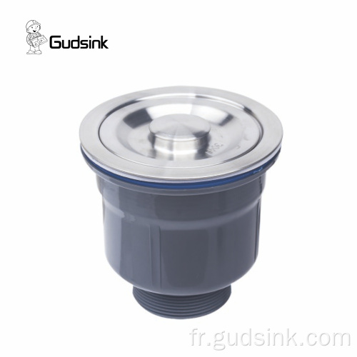 Évier de cuisine Advaluer en acier inoxydable Drain 110 mm